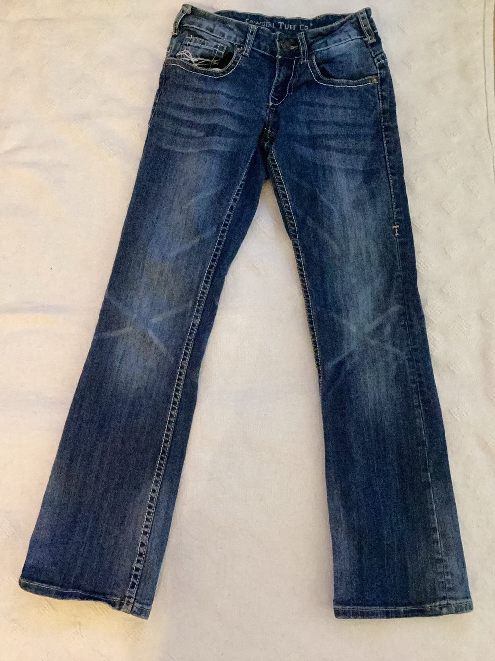 Cowgirl Tuff straight wide leg jeans-SZ 24/31
@1